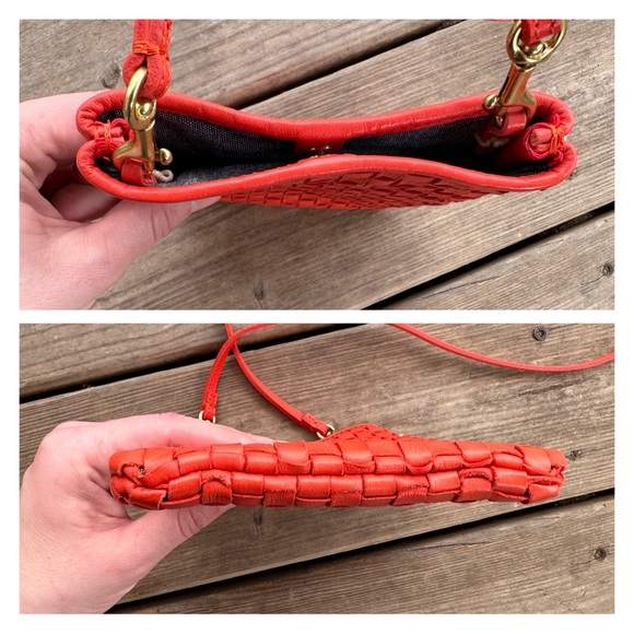 Clare V Woven Poche Red Crossbody - Picture 12 of 16